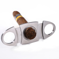 Custom Luxury Double Cigar Cutter Stainless Steel Table Cigar Cutter Accessories